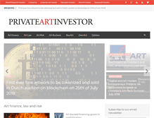 Tablet Screenshot of privateartinvestor.com
